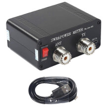 Digitale vermogensmeter (SWR-meter) 1,8-54 MHz 120W oplaadbaar kleurendisplay