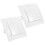 Wall Mounted Light Switch, 2 Pack Square Residential Light Control Switch, 220V 10A PC Material, 8.30X8.30X3.00CM 4