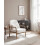 Beliani Armchair SELDE Boucle Off-White 2
