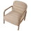 Beliani Armchair AGGER Fabric Beige 6