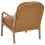 Beliani Armchair SELDE Leather Golden Brown 5