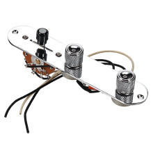 Placa de Controle Completa com Chave Seletora de 3 Posições Pré-Cabeada, Chicote de Fios e Potenciômetros de 250K para Guitarra Elétrica TL