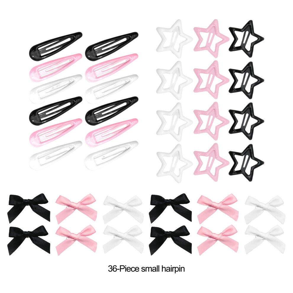 Hue-Grain 36Pcs Bow Hair Clips For Women & Girls