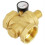 Messing waterdrukregelaar, DN50, 0,05-0,8 MPa instelbaar met manometer 3