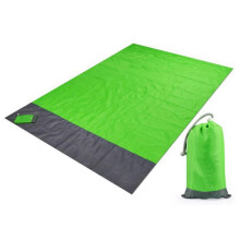 (140*200cm, Green) Lightweight Sand Free Beach Mat Waterproof Foldable Mat for Camping Outdoor Activity