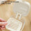 Denture Container for Soaking with Mirror and Tool Storage Box, White 2