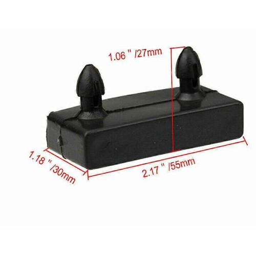 Slatted Base Brackets, Pack of 20, 55mm Internal Side Support, High-density Polyethylene, Black Bedding Accessories 1