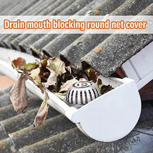 Stainless Steel Gutter Balloon Guard Filter, Durable Leaf Debris Protection for Downpipe 1