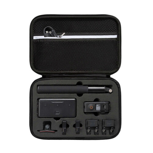Mini Storage Carrying Case compatible with DJI Osmo Action 4 Camera, PU+EVA Protective Hard Storage Box, Black 1