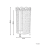 Beliani Umbrella Stand ORLIAC Metal Off-White 3