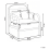 Beliani Armchair AGGER Fabric Beige 3