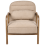 Beliani Armchair AGGER Fabric Beige 4