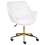 Beliani Desk Chair ARDELLE Boucle White 4