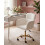 Beliani Desk Chair ALENA Boucle White 2