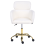 Beliani Desk Chair ALENA Boucle White 5
