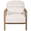 Beliani Armchair AGGER Fabric Light Beige 4