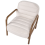 Beliani Armchair AGGER Fabric Light Beige 5