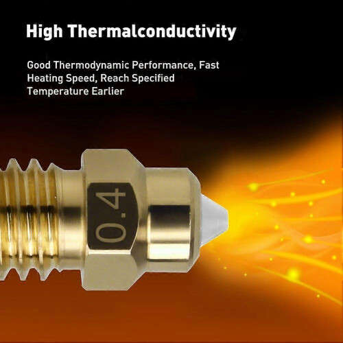 4PCS 0.4mm Brass Bimetallic Nozzles compatible with Elegoo Centauri Carbon Centauri 3D Printer Replacement Parts 2