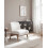 Beliani Armchair NIVA Boucle Off-White 2