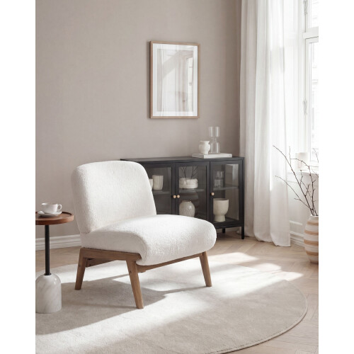 Beliani Armchair NIVA Boucle Off-White 1