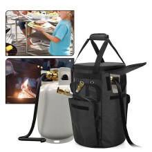 Outdoor 20 Lb Propane Tank Bag, Portable Propane Gas Tank Cover, with Pockets and Carrying Handles for Outdoor, Bag Only