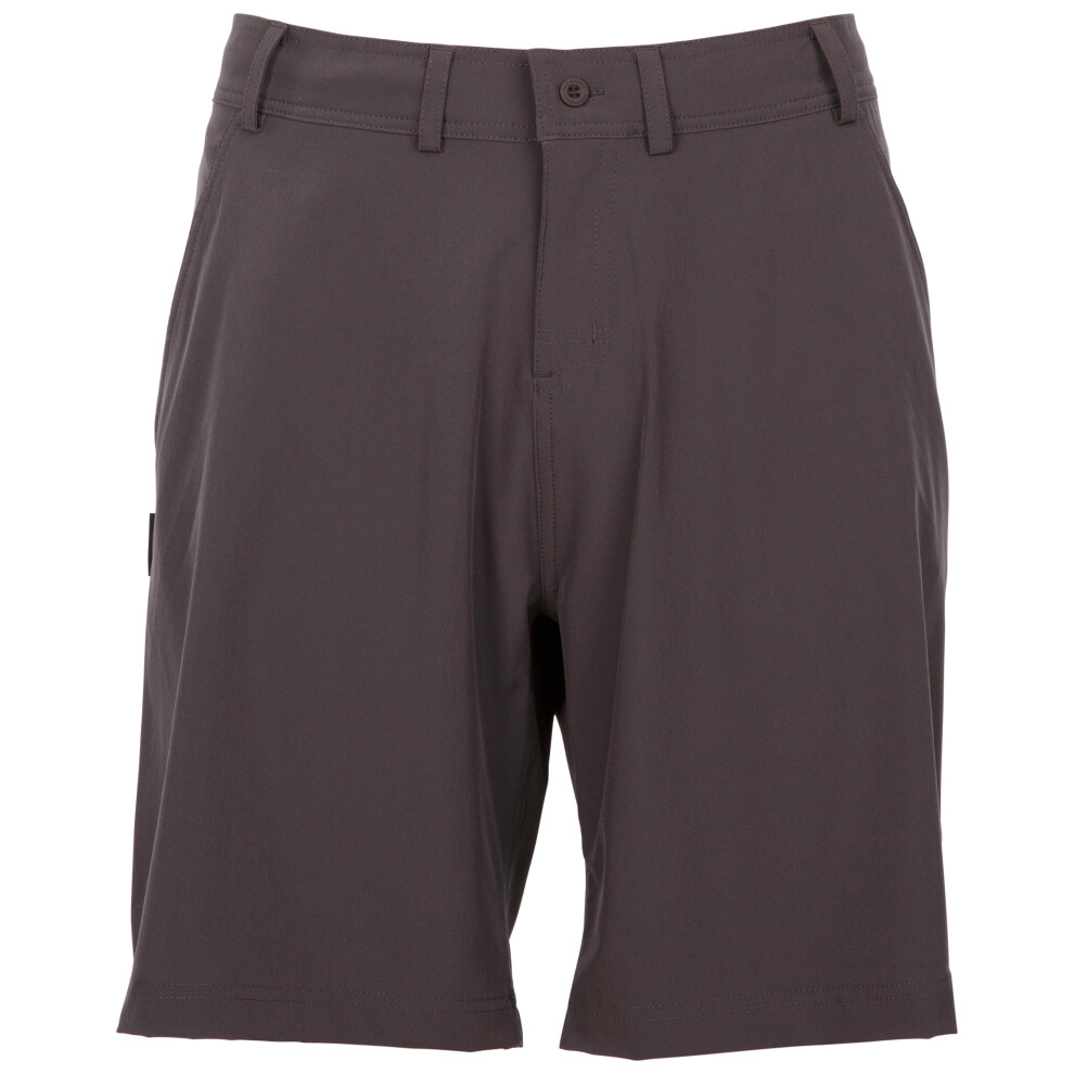 Trespass (Xxl, Dark Grey) Mens Chino Shorts Long Length Grittleton