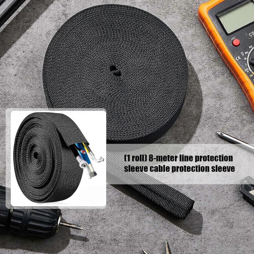 Winch Rope & Hydraulic Hose Protective Sleeve Nylon Sheath, Mechanical Chain Cable Protector 1