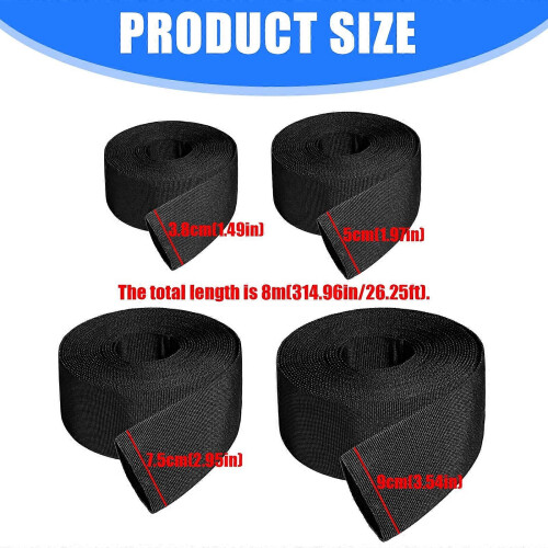 Winch Rope & Hydraulic Hose Protective Sleeve Nylon Sheath, Mechanical Chain Cable Protector 2