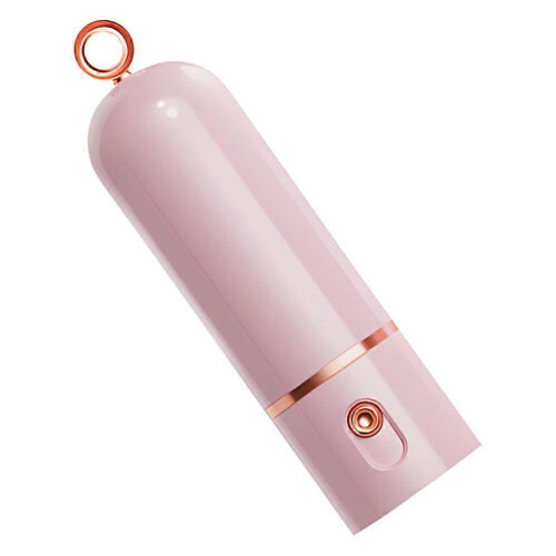 Handheld oplaadbare mini-ventilator, 2000 mA, 3 windsnelheden, roze ABS, draagbare reisventilator 2