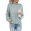 (M, Blue) Women's Lamb Wool Knitted Long Sleeve Turtleneck Pullover Sweater, Loose Casual Top 1