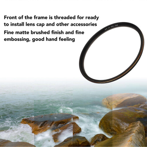 Soft Diffusion 1/4 Filter, 77mm Matte Frosted Optical Glass Mist Filter for DSLR Camera Micro Lens 2