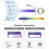 Progressive Reading Glasses for Men Large Frame Anti Glare Blue Light Blocking Silver 2.5x Magnification 3