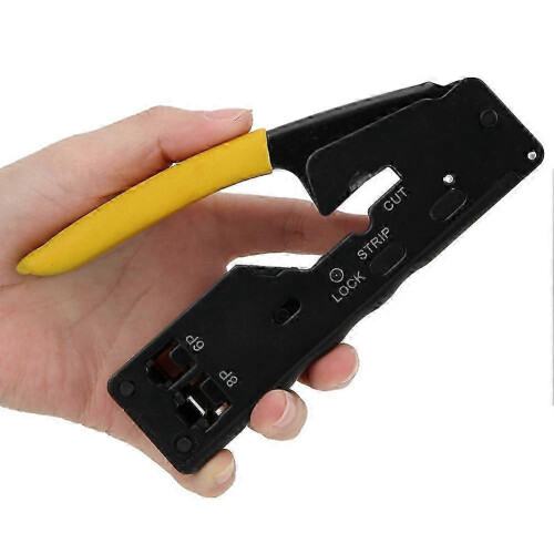 Network Plier Tool Steel German Handle for 8P8C 6P6C Crimping Cutting Stripping 2