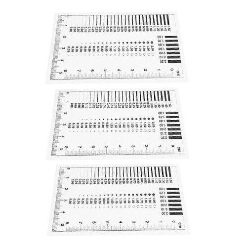 Precision Crack Width Gauge for Concrete, 3-Pack Durable Plastic Measuring Tool 1