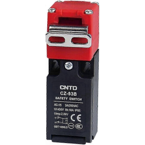 CZ93C 1A1B Safety Interlock Limit Switch with Key, 1NC/1NO Contact Configuration 1