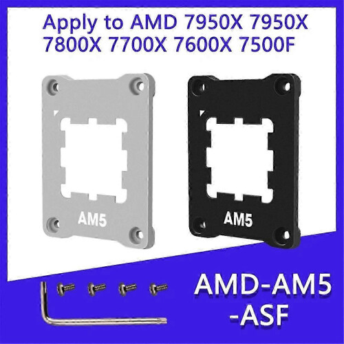CPU Bending Correction Frame Compatible with AMD AM5 ASF Black Aluminum Alloy 2