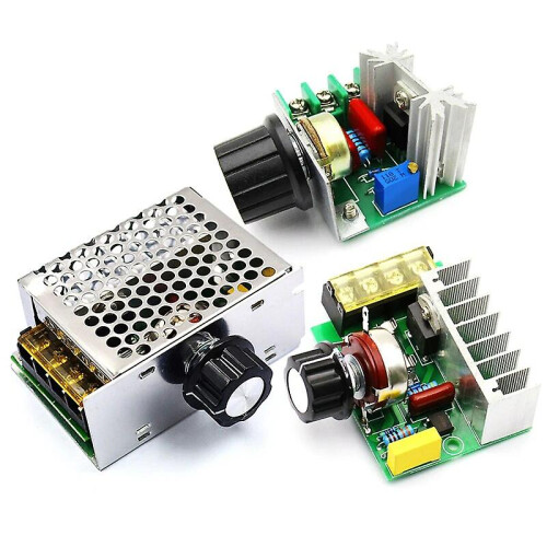 High Power SCR Voltage Regulator, 220V AC 2000W 25A, Speed Controller Thermostat, Precise Voltage Adjustment 1