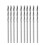 Micro Drill Bits 1.0mm HSS Straight Shank 34mm Length 10 Pcs Set 2