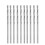 Micro Drill Bits 1.0mm HSS Straight Shank 34mm Length 10 Pcs Set 3