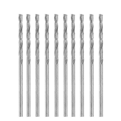 Micro Drill Bits 1.0mm HSS Straight Shank 34mm Length 10 Pcs Set 2