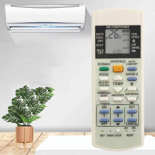 Air Conditioner Remote Control Compatible with Panasonic A75C3300 3208 3706 1