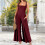 Ärmelloser Damenoverall, eleganter Strickoverall-Dunkelgrün M 8