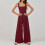 Ärmelloser Damenoverall, eleganter Strickoverall-Dunkelgrün M 9