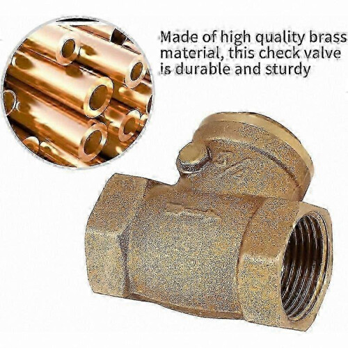 3/4 BSP Female Threaded Brass Swing Check Valve, DN20, 232 PSI, One-Way Flow Control 1