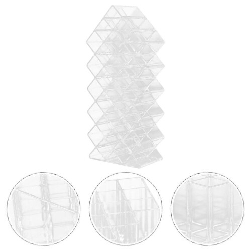 Lip Gloss Holder Organizer Acrylic Multi Grid Cosmetics Rack for Lipsticks 1