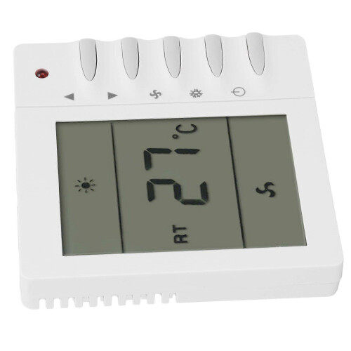 Thermostaat AC220V Centrale Airconditioning Ventilator LCD-display Temperatuurregeling PC+ABS 198g 1