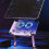 Adjustable Tablet Stand Cooling Fan with 4 Fans and Type-C Input, Compatible with Tablet PC 4
