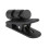 Clip per walkie talkie, nera, multiuso, compatibile con cuffie e microfono. 2
