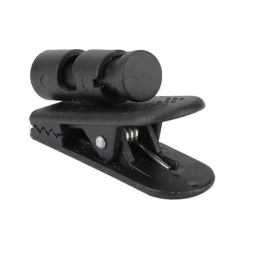 Clip per walkie talkie, nera, multiuso, compatibile con cuffie e microfono. 1