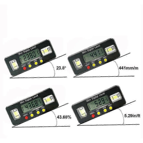 Digital Angle Finder 360 Degrees Protractor Inclinometer Level Box Magnet Gauge 2